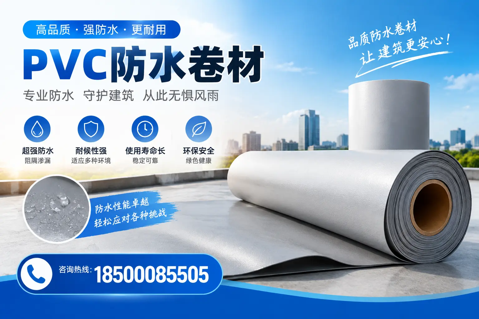 如何选择高质量的PVC防水卷材？白沙消费者必看指南